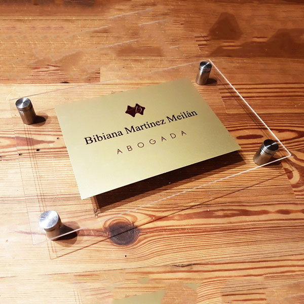 placas de bronce