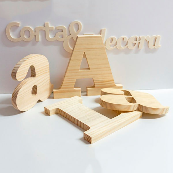 Letras de madera personalizadas y totalmente artesanales