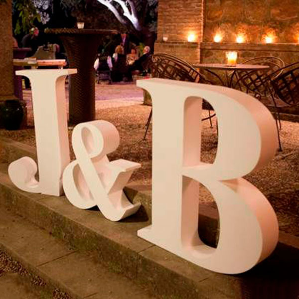 Cómo hacer letras gigantes para bodas 