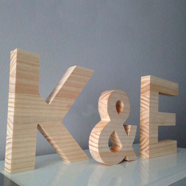 Letras MADERA para pintar, decorar o cumpleaños