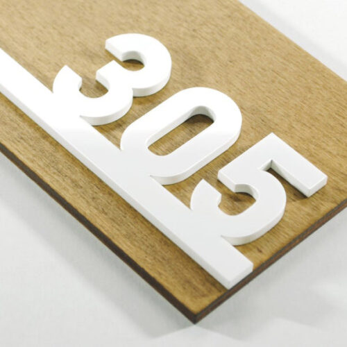 Numero en pvc cartel para fachada