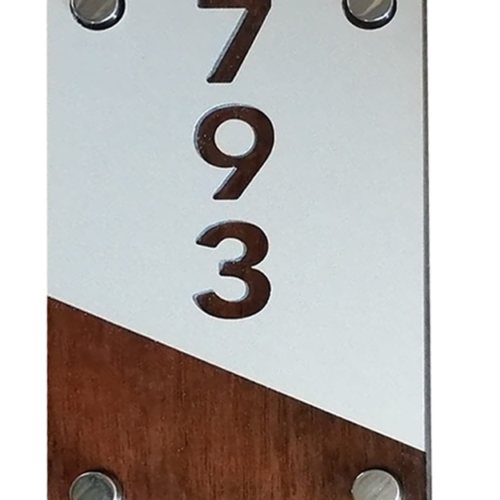 Número de puerta Cartel de puerta