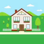 29856767-flat-bienvenido-a-casa-ilustración 29856767-flat-bienvenido-a-casa-ilustración