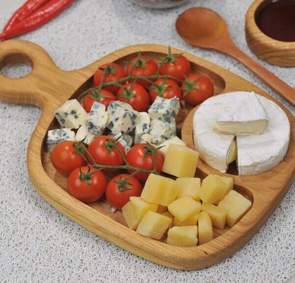 tabla de madera para alimentos